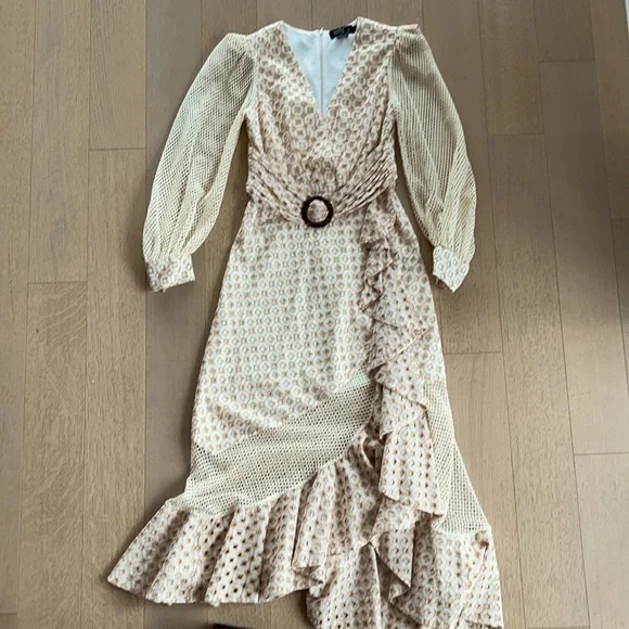 PATBO Eyelet and Mesh MIdi Dress - Picture 8 of 9